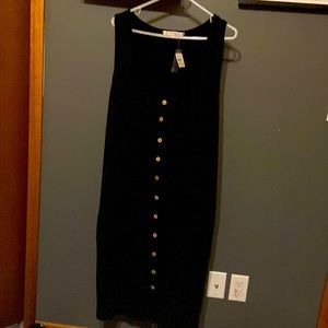 Very cute long black vest/dress